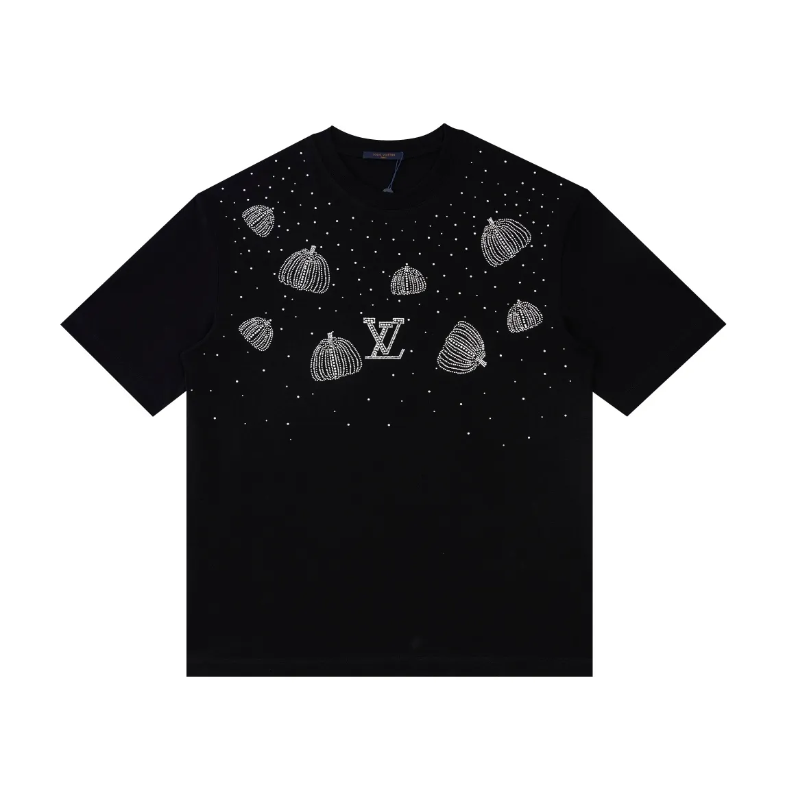 🅿️170 Style: 2026 new LOUIS VUITTON short-sleeved T-shirt Material: hot diamond process, high version 300g double yarn combed cotton Size: S～XL Color: black Style number: F2017